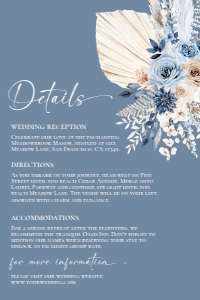 D030 Detail Card Vertical 4x6: D030 Wedding Bundle