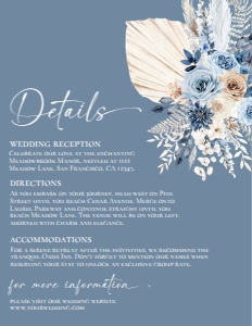 D030 Detail Card Vertical 4.25x5.5: D030 Wedding Bundle