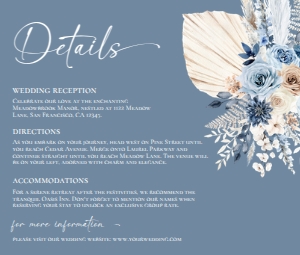 D030 Detail Card Horizontal 5.5x4.25: D030 Wedding Bundle