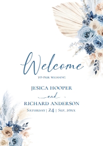 D030 Welcome Sign Vertical A2: D030 Wedding Bundle