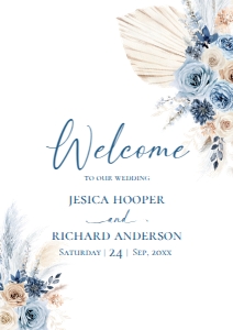 D030 Welcome Sign Vertical A1: D030 Wedding Bundle