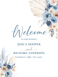 D030 Welcome Sign Vertical 18x24: D030 Wedding Bundle