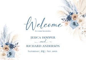 D030 Welcome Sign Horizontal A2: D030 Wedding Bundle