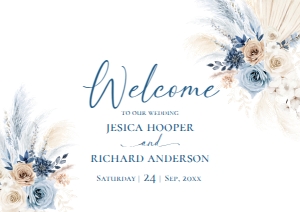 D030 Welcome Sign Horizontal A1: D030 Wedding Bundle