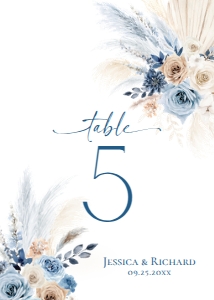D030 Table Number 5x7: D030 Wedding Bundle