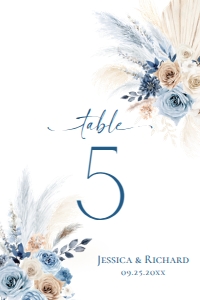 D030 Table Number 4x6: D030 Wedding Bundle