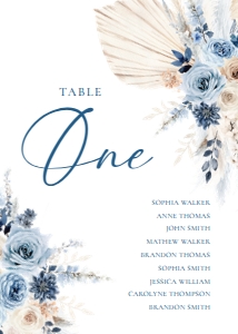 D030 Seating Chart Card 5x7: D030 Wedding Bundle