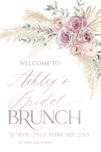 A033 Bridal Brunch Sign 24x36: A033 Welcome Sign