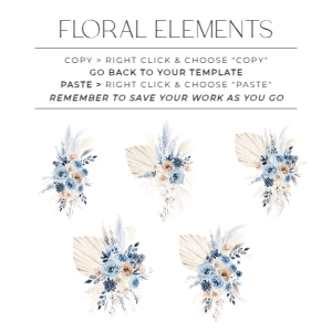 D030 Floral Elements: D030 Wedding Bundle