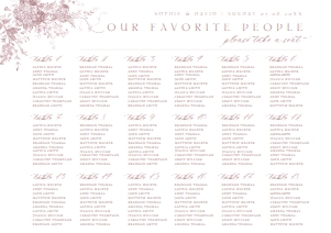 D031 Seating Chart Horizontal A2: D031 Seating Chart Sign