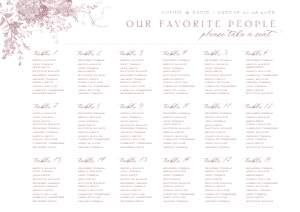 D031 Seating Chart Horizontal A1: D031 Seating Chart Sign