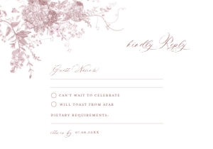 D031 RSVP 5x3.5: D031 Wedding Suite