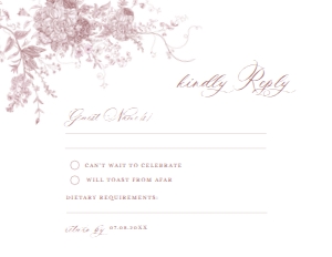 D031 RSVP 5.5x4.25: D031 Wedding Suite