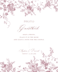 D031 Photo Guestbook Sign 8x10: D031 Wedding Bundle