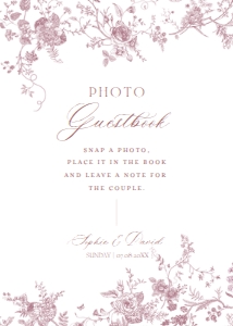D031 Photo Guestbook Sign 5x7: D031 Wedding Bundle