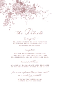 D031 Detail Card Vertical 3.5x5: D031 Wedding Suite