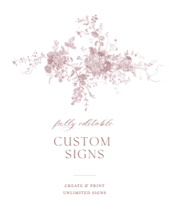 D031 Custom Sign 8x10: D031 Custom Sign