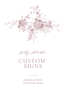 D031 Custom Sign 5x7: D031 Custom Sign