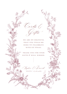 D031 Card Gift Sign 5x7: D031 Wedding Bundle