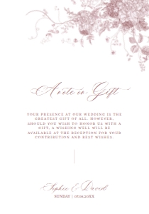 D031 Wishing Well Card 3.5x5: D031 Wedding Suite