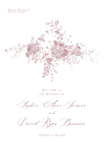D031 Welcome Sign Vertical A1: D031 Wedding Bundle
