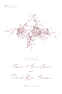 D031 Welcome Sign Vertical 24x36: D031 Wedding Bundle