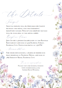 D032 Detail Card Vertical 5x3.5: D032 Wedding Suite