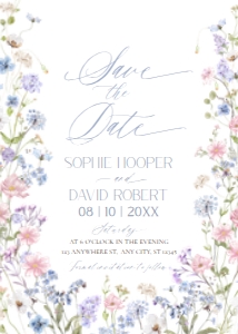 D032 Save The Date 5x7: D032 Wedding Suite