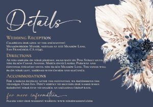 E108 Detail Card Horizontal 5x3.5: E108 Wedding Suite