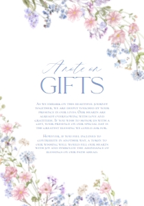 E109 Wishing Well Card 3.5x5: E109 Wedding Suite