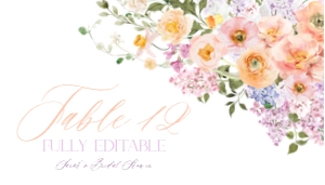 A038 Place Card Flat 3.5x2: A038 Menu