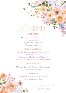 A038 Menu 5x7: A038 Menu