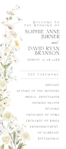 E110 Wedding Program design preview