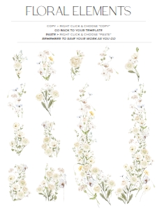 E110 Floral Elements: E110 Wedding Suite