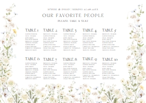 E110 Seating Chart Horizontal A1: E110 Bundle
