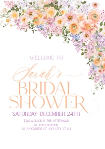 B048 Welcome Sign Vertical A2 16.5x23.4: B048 Bridal Shower Bundle
