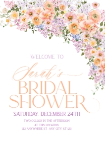 B048 Welcome Sign Vertical A1 23.4x33.1: B048 Bridal Shower Bundle