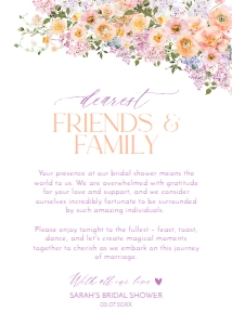 B048 Thank You Napkin Note 5x7: B048 Bridal Shower Bundle
