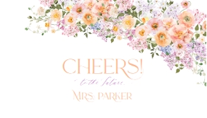 B048 Mini Champagne Label 3.5x2: B048 Bridal Shower Bundle