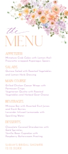 B048 Menu 4x9: B048 Bridal Shower Bundle