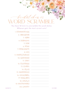 B048 Bridal Shower Games 5x7 Part 3: B048 Bridal Shower Bundle