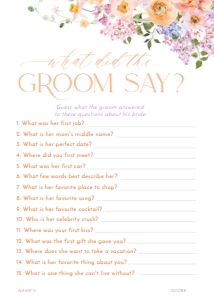 B048 Bridal Shower Games 5x7 Part 1: B048 Bridal Shower Bundle