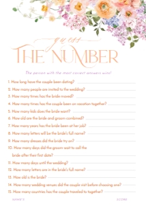 B048 Bridal Shower Games 5x7 Part 2: B048 Bridal Shower Bundle