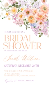 B048 Bridal Shower Evite 1080x1920: B048 Bridal Shower Bundle