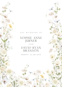 E110 Wedding Invite Back: E110 Wedding Suite