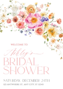 B066 Welcome Sign Vertical A2: B066 Bridal Shower Bundle