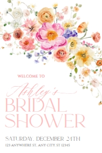 B066 Welcome Sign Vertical 24x36: B066 Bridal Shower Bundle