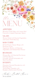 B066 Menu 4x9: B066 Bridal Shower Bundle