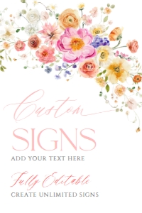 B066 Custom Sign 4x6: B066 Custom Sign