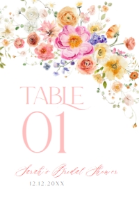 B066 Table Number 4x6: B066 Table Number